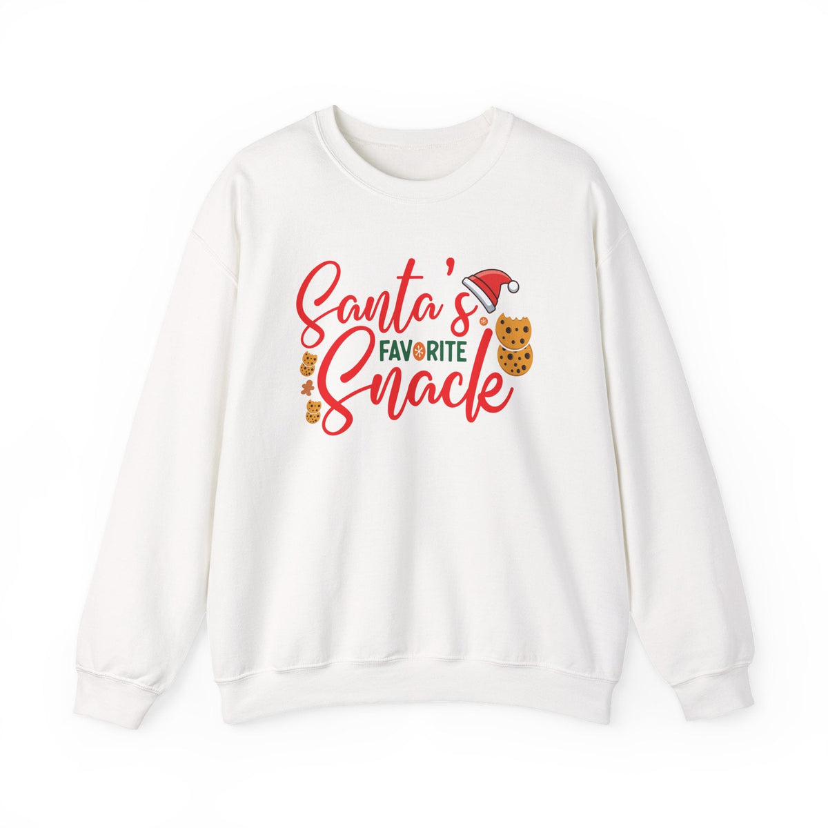 Santa's Favorite Snack crewneck, Christmas cookie sweatshirt | holiday sweater