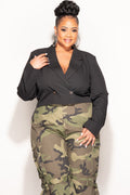 Final Sale Plus Size Cropped Blazer