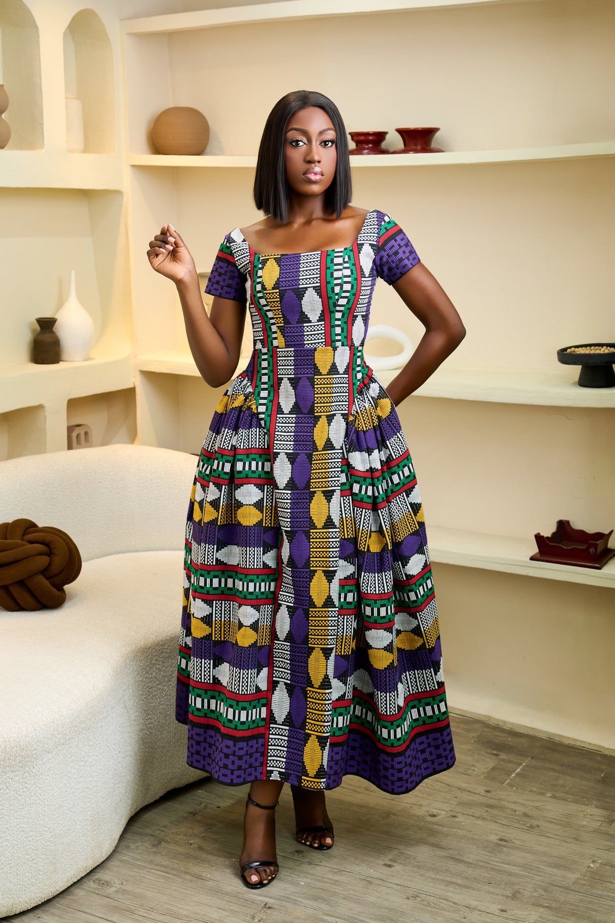 Arinola Akwaete African Print Dress