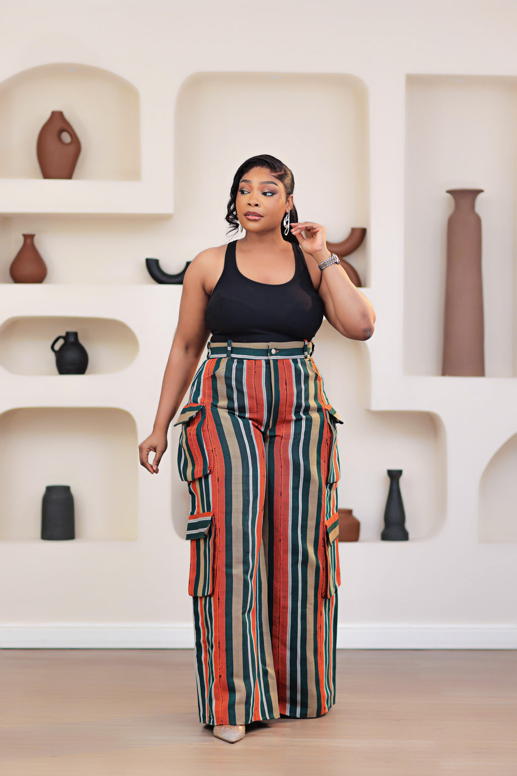 Asake Aso-oke Cargo Pants