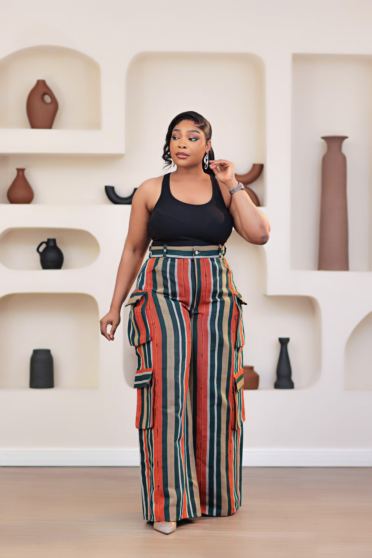 Asake Aso-oke Cargo Pants