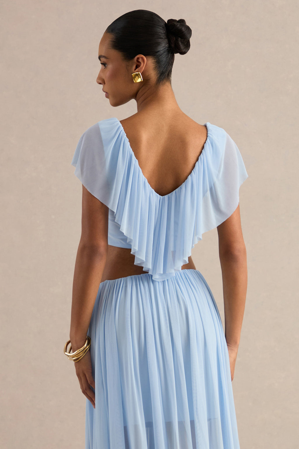Kiandra | Haut bleu clair à encolure en V