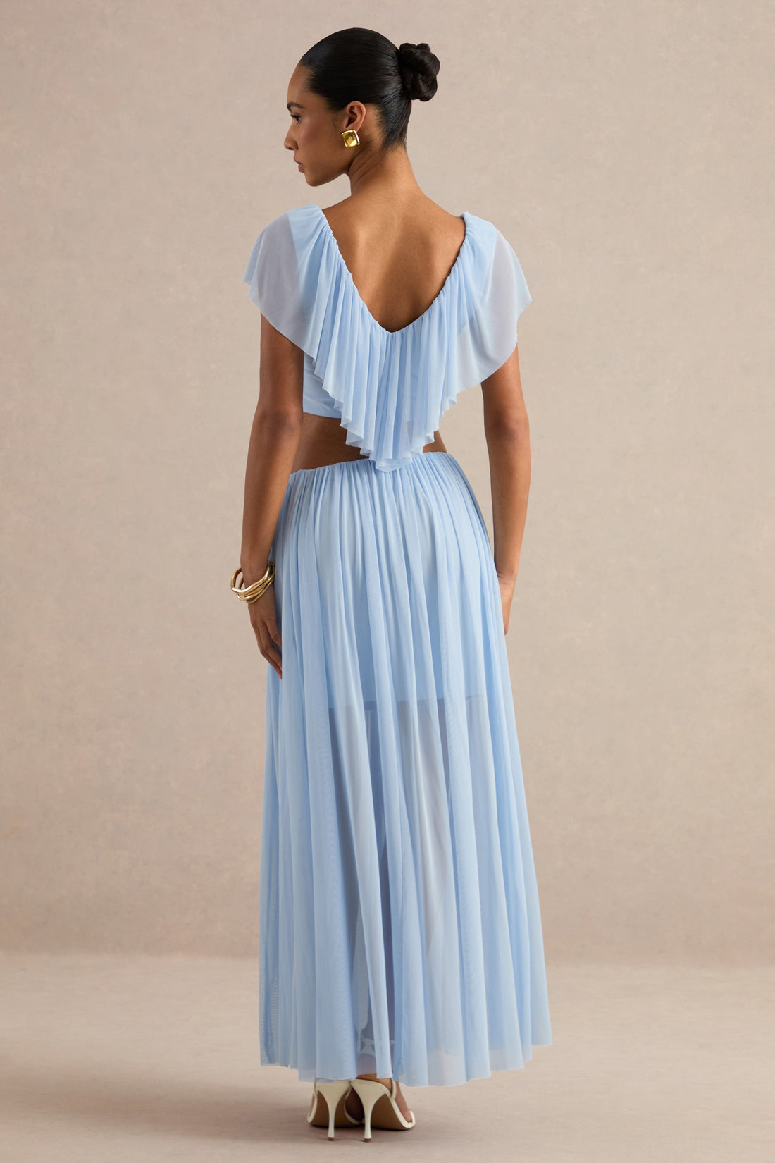 Kiandra | Jupe longue bleu clair