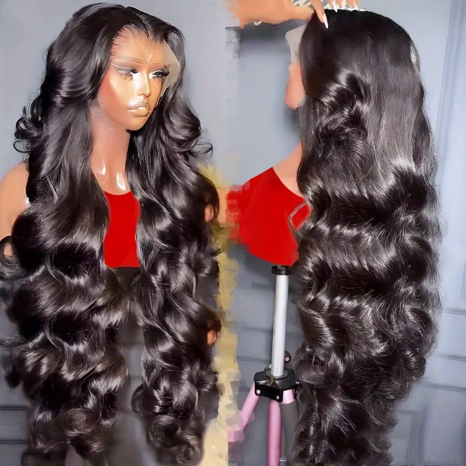 Indian Loose Deep Raw Human Hair Wigs Body Wave Transparent HD Full Lace Frontal Wigs for Black Women