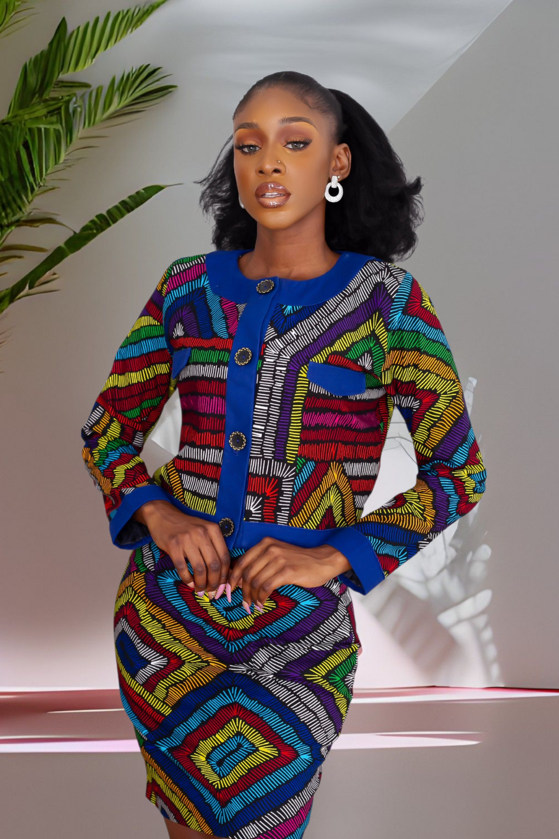 Kaya African Print Co-Ord Set (Multi)