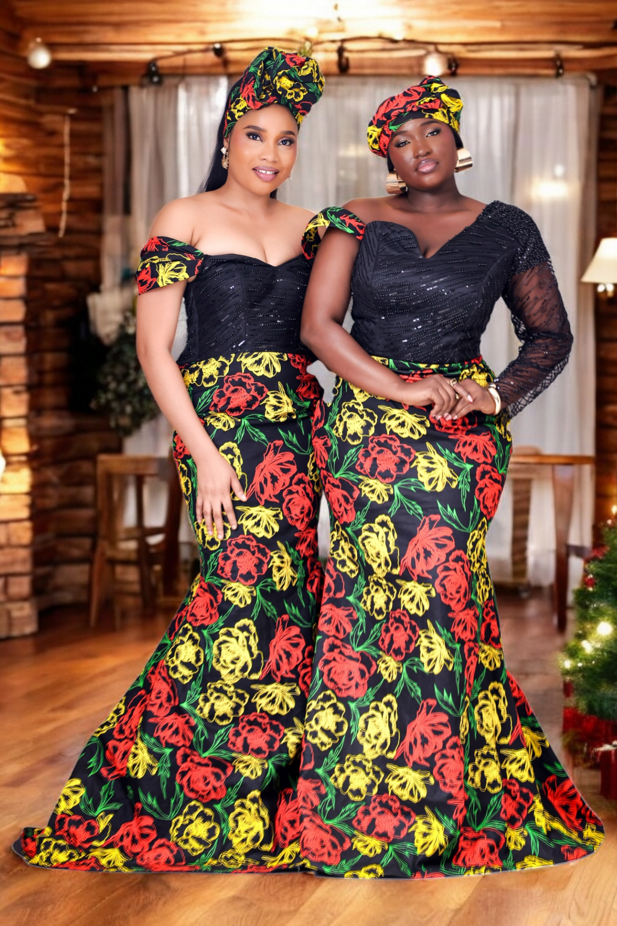 Ifunanya African Print Mermaid Dress