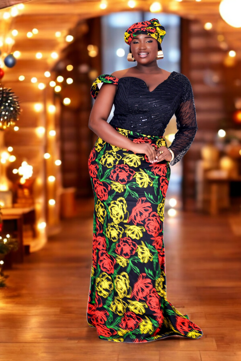 Ifunanya African Print Mermaid Dress