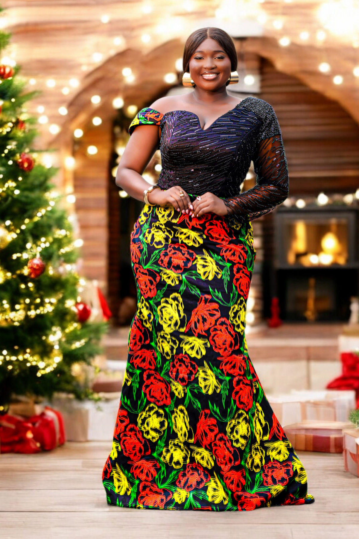 Ifunanya African Print Mermaid Dress