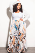 Final Sale Plus Size Hooded Duster in Ivory