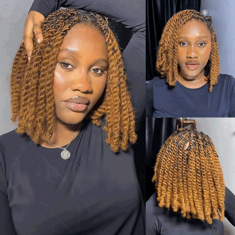 Buy One Get One | QVR Ombre Brown #T1B/30 Afro kinky Bulk Human Hair
