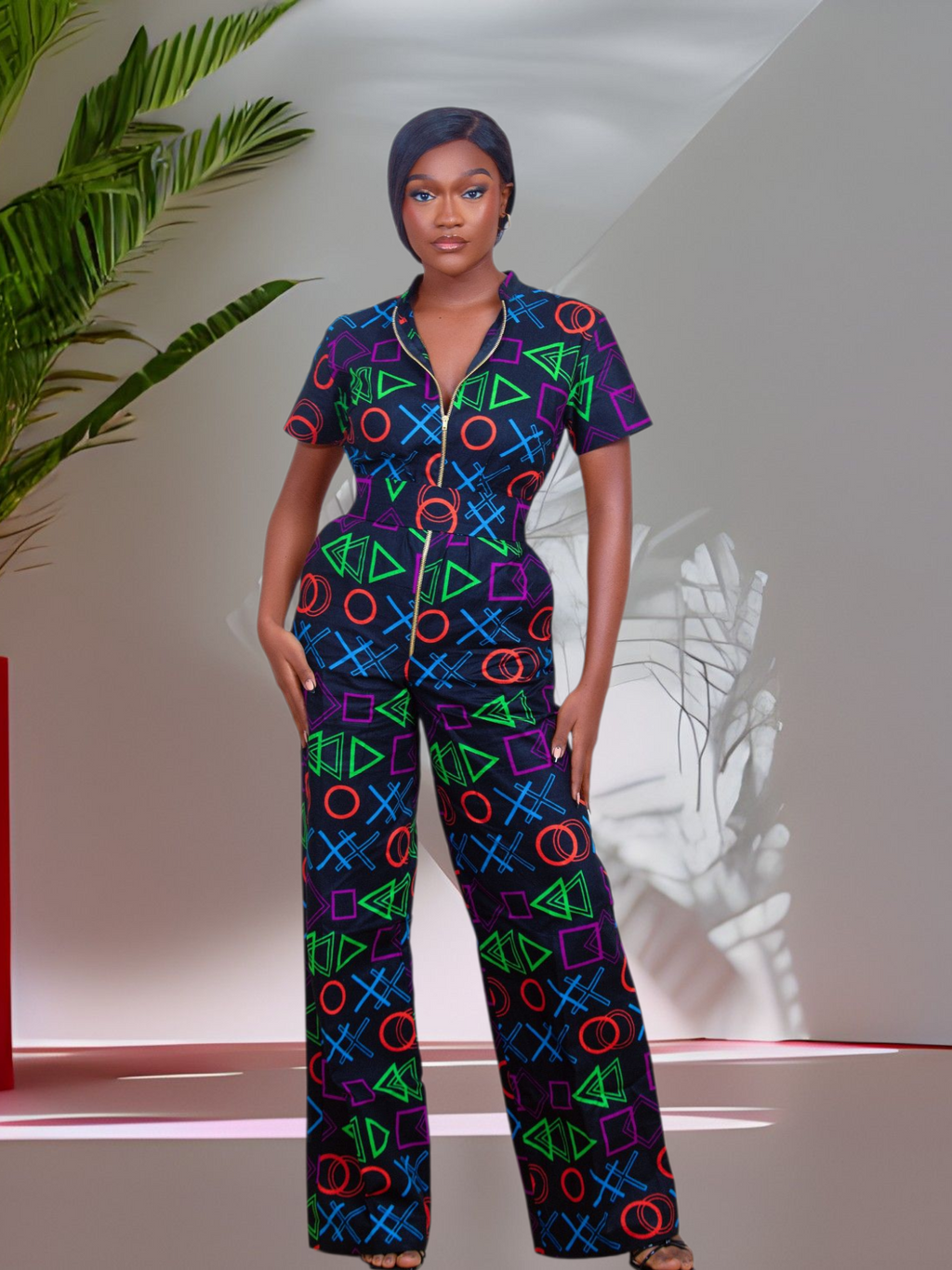 Zari African print Jumpsuit