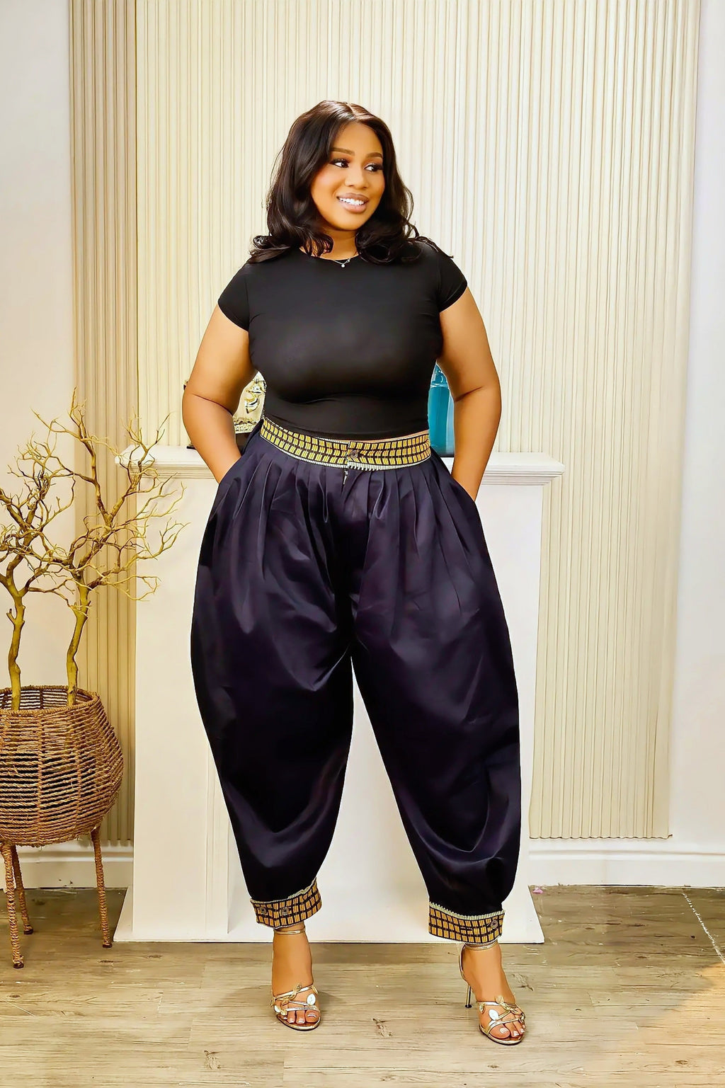 Zikora Denim & Akwaete Barrel Pants