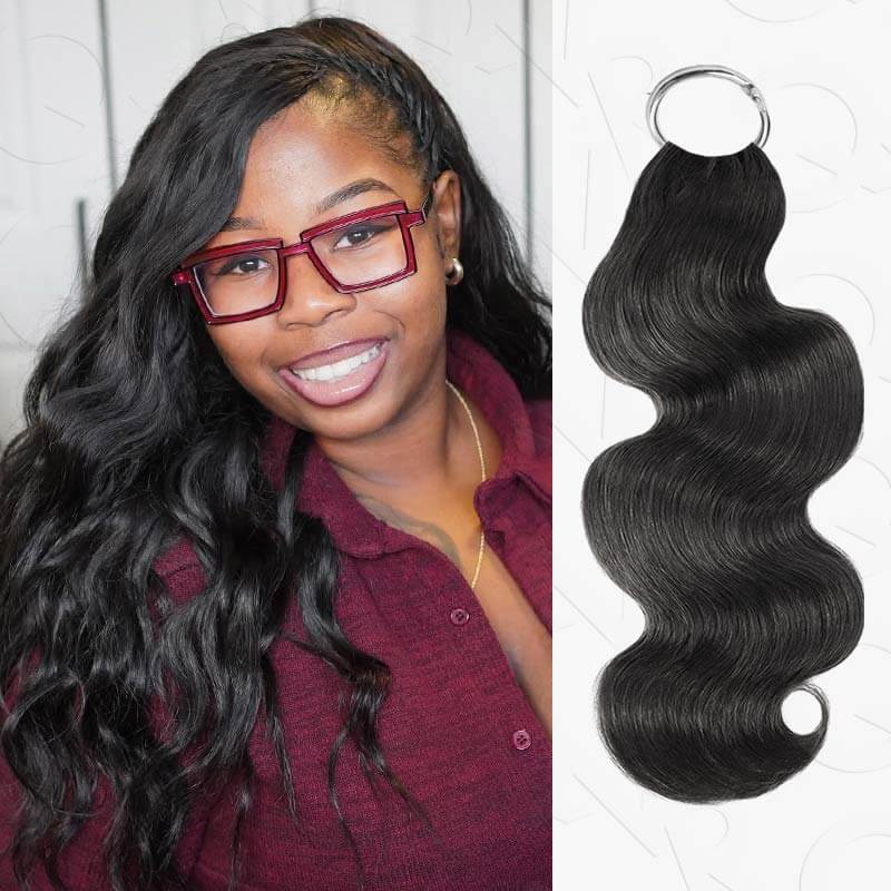 Buy One Get One| Natural Black Water Wave Feather Crochet Hair