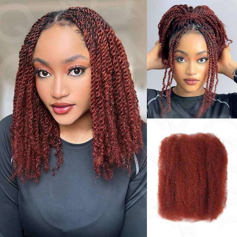 B3G1|Mix Color #1B/99J Afro kinky Bulk Human Hair
