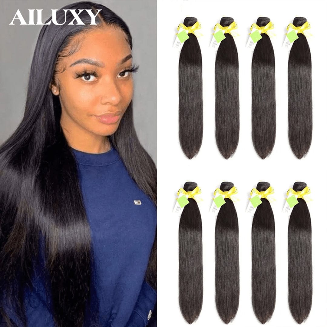 Raw Hair Unprocessed Peruvian Human Hair 12A Raw Virgin Hair Straight 4 Bundles 100% Human Hair length 32 32 32 32