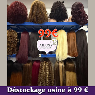 AILUXY Lot Surprise Déstockage | Perruques au hasard 20~40 pouces, expédition au hasard, mélange cheveux humains, stock limité, sans retour