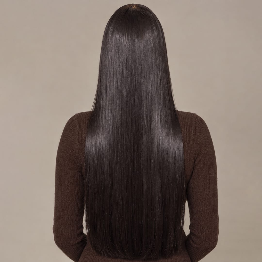 AILUXY bang lisse perruque vente flash identique à l'image 100% cheveux humains