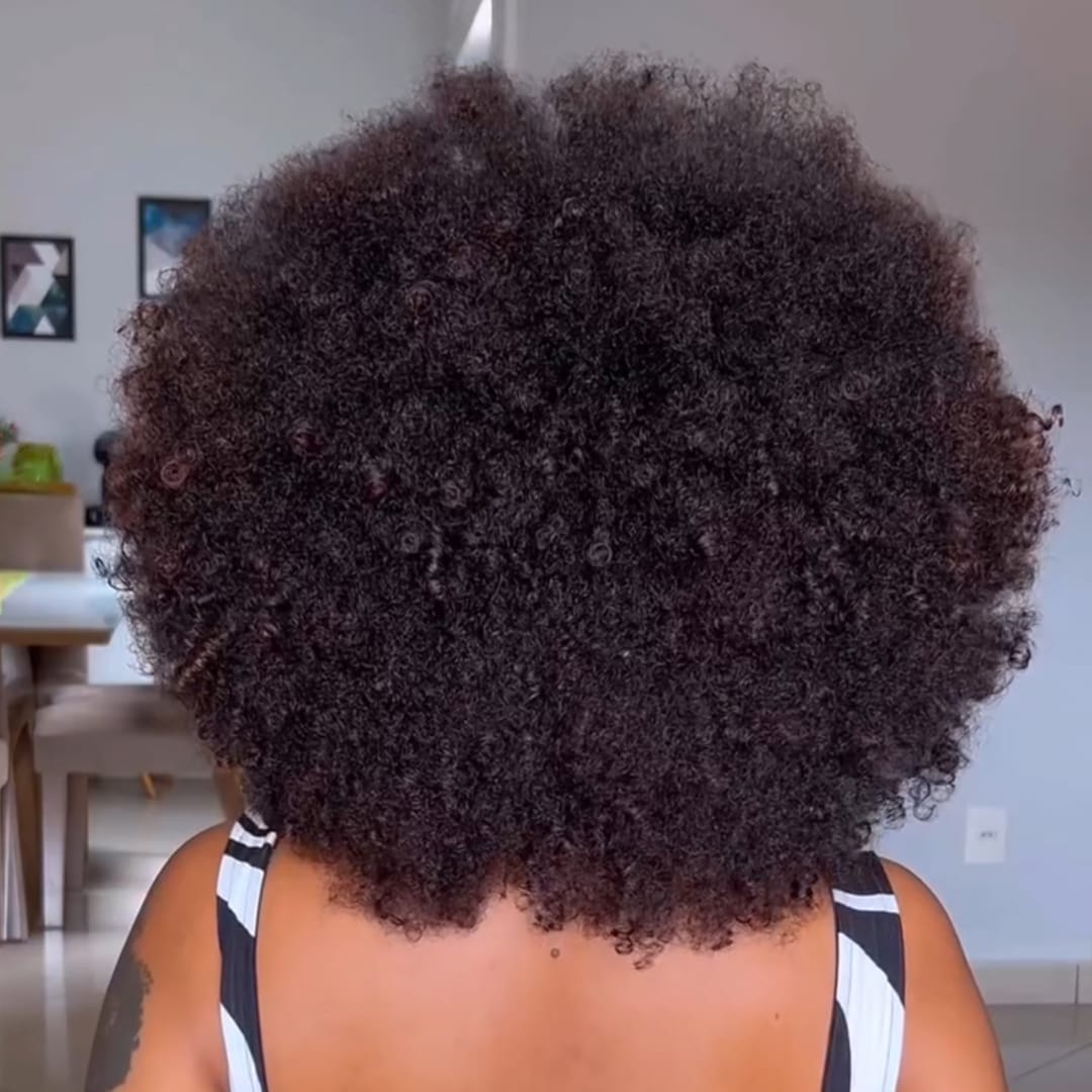 AILUXY Perruque afro couleur naturelle avec devant coiffé – Look chic et prêt à porter