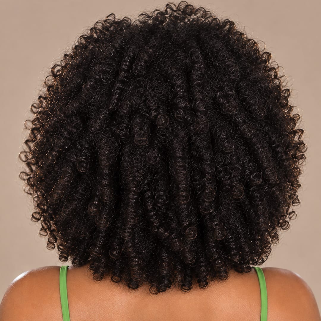 AILUXY Perruque personnalisée avancée afro curly 250% density perruques haute qualité
