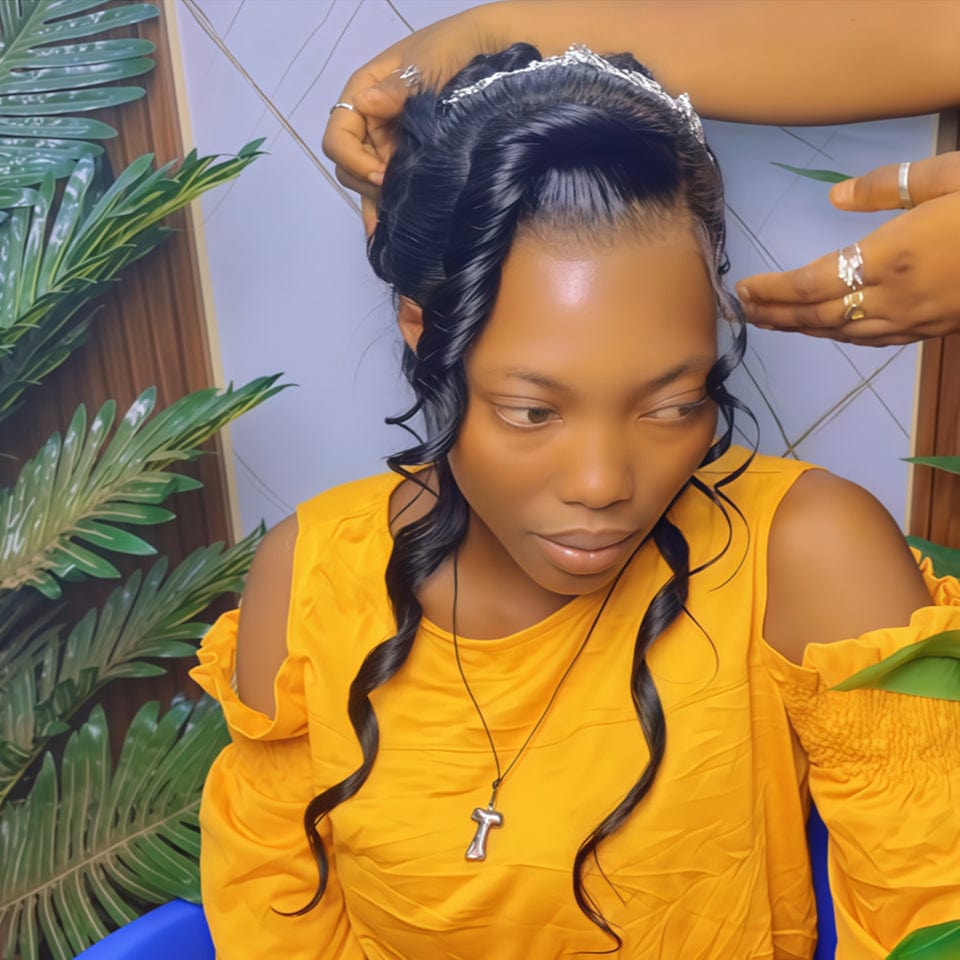 AILUXY Perruque de Mariage Élégante Jour Spécial, Cheveux Parfaits