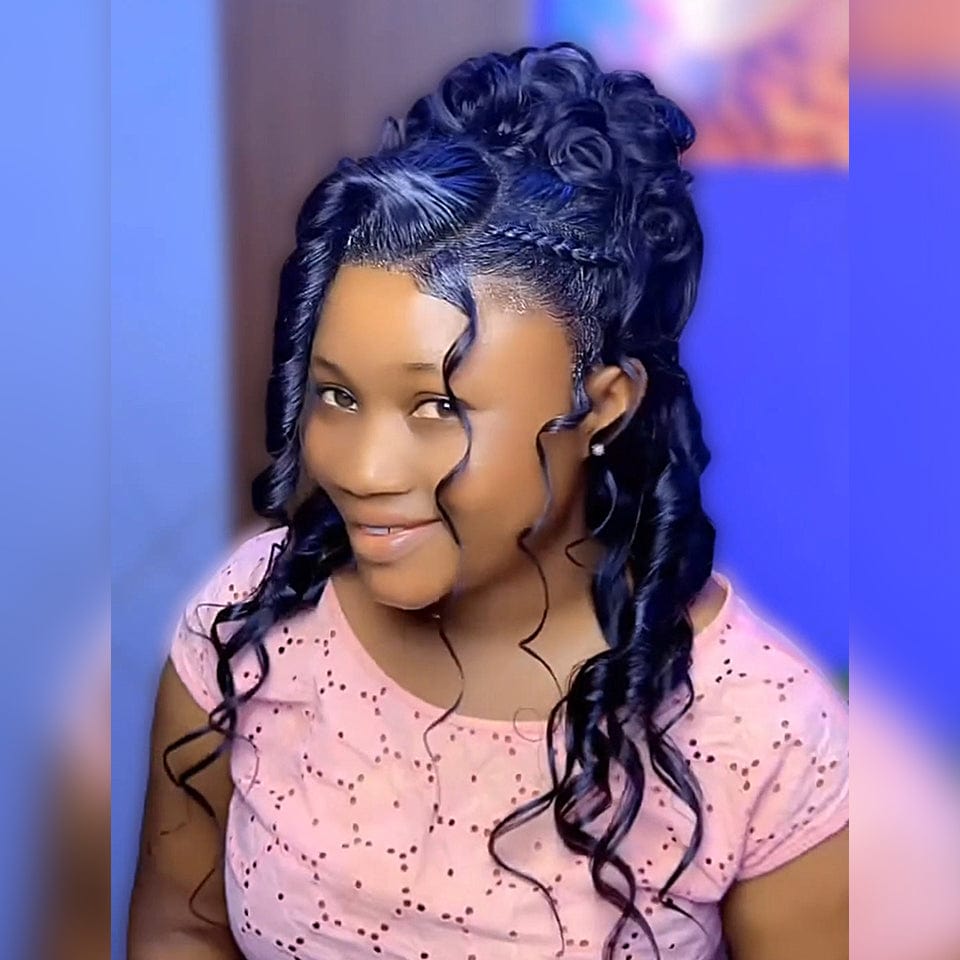 （Édition limitée）AILUXY 13x4 Lace Frontal Perruque Personnalisation avancée des coiffures comme sur les photos