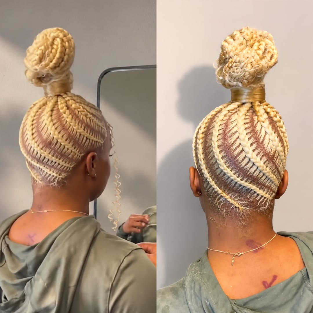 AILUXY 100% identique Tressée perruque full lace nouvelle coiffure Cheveux volumineux instantanés