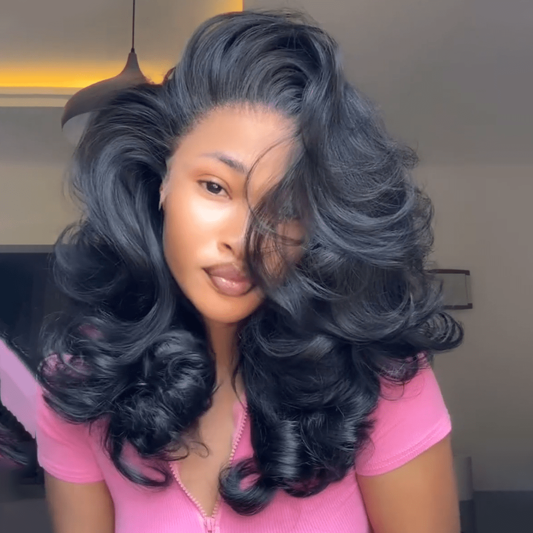 AILUXY 13x4 Lace Body Wave Longue Noir Perruque VENTE FLASH 24heures