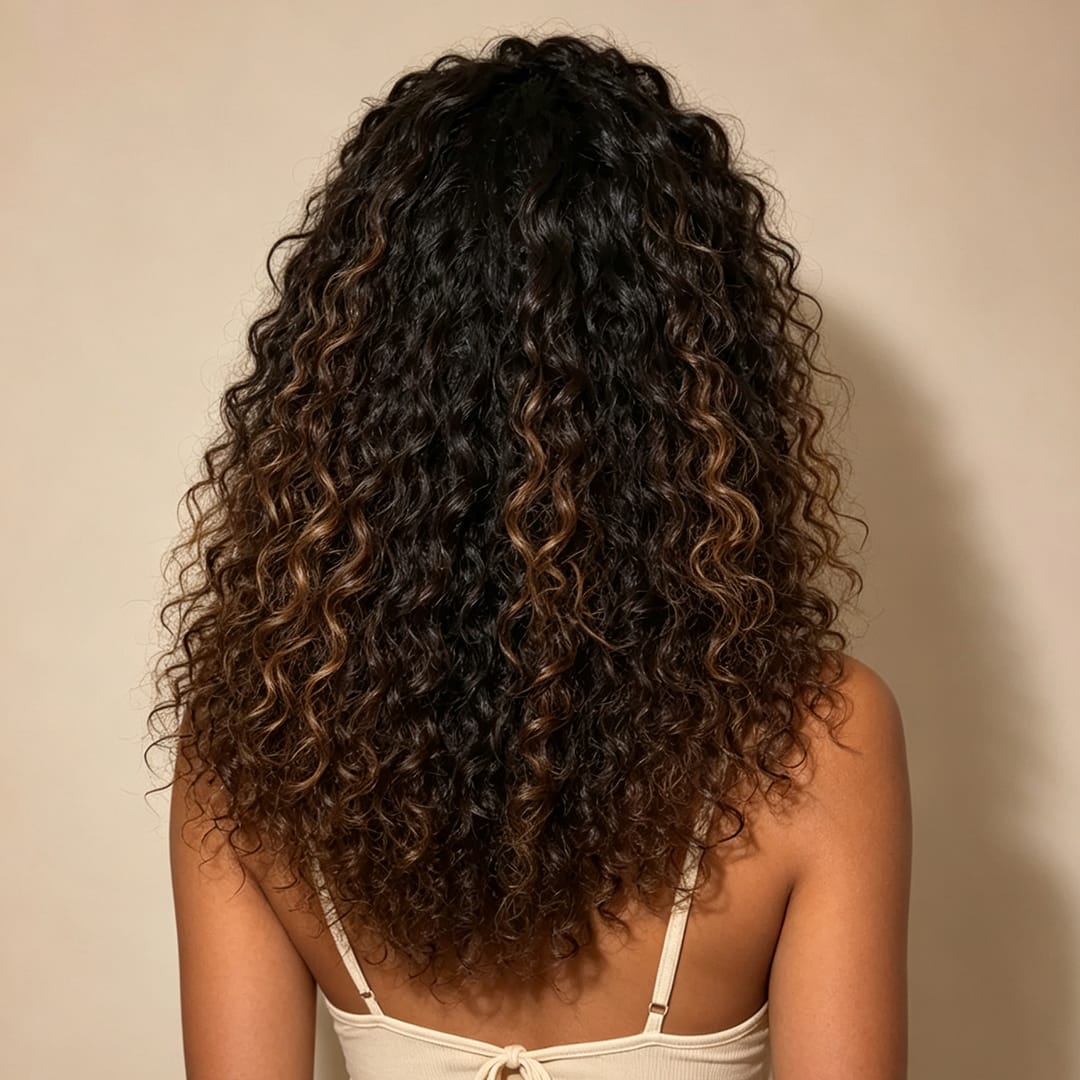 AILUXY 13x4 Lace Frontal 1bt4 curly  Perruque Court et Frisé Volume Maximum et Attitude
