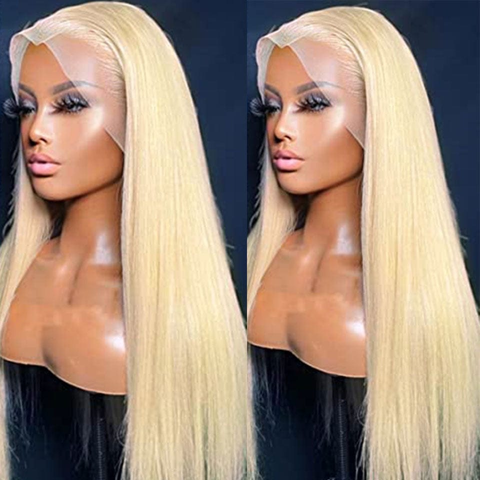 (en france)AILUXY 5x5 Lace 613 Blond Lisse Longue Perruque 100% Cheveux Humains comme sur la vidéo 2 - 3 jours reçus+Un beau cadeau