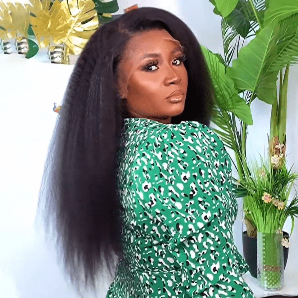 AILUXY 13x4 Lace Frontal Kinky Lisse