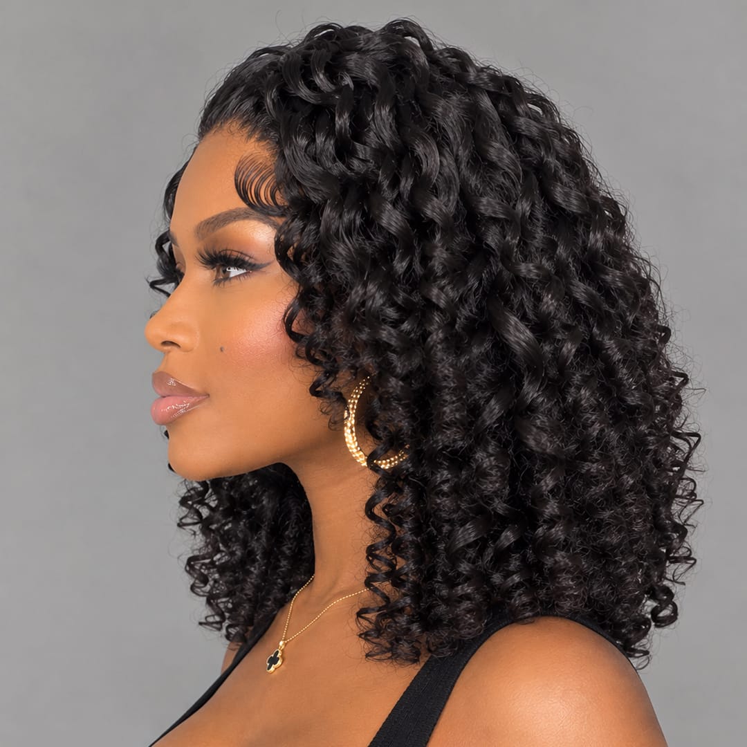 AILUXY 13x4 Lace Frontal Perruque Rose Wavy Courte Bob Perruque 200% Densité  100% Cheveux Humains comme sur la vidéo 2 - 3 jours reçus+Un beau cadeau