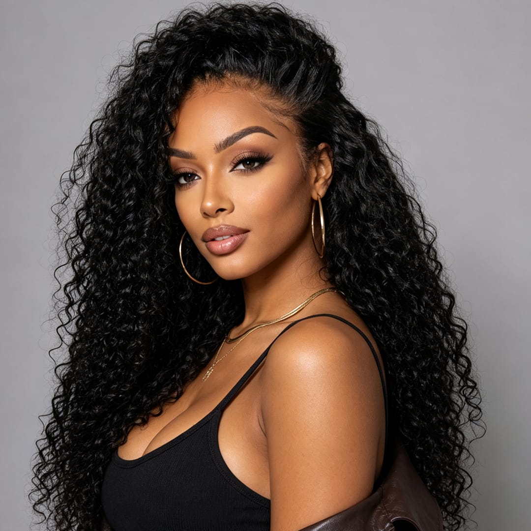 AILUXY 13x4 Lace Frontal Rose Wave Perruque  200% densité Vrais 100% Cheveux Humains comme sur la vidéo 2 - 3 jours reçus+Un beau cadeau