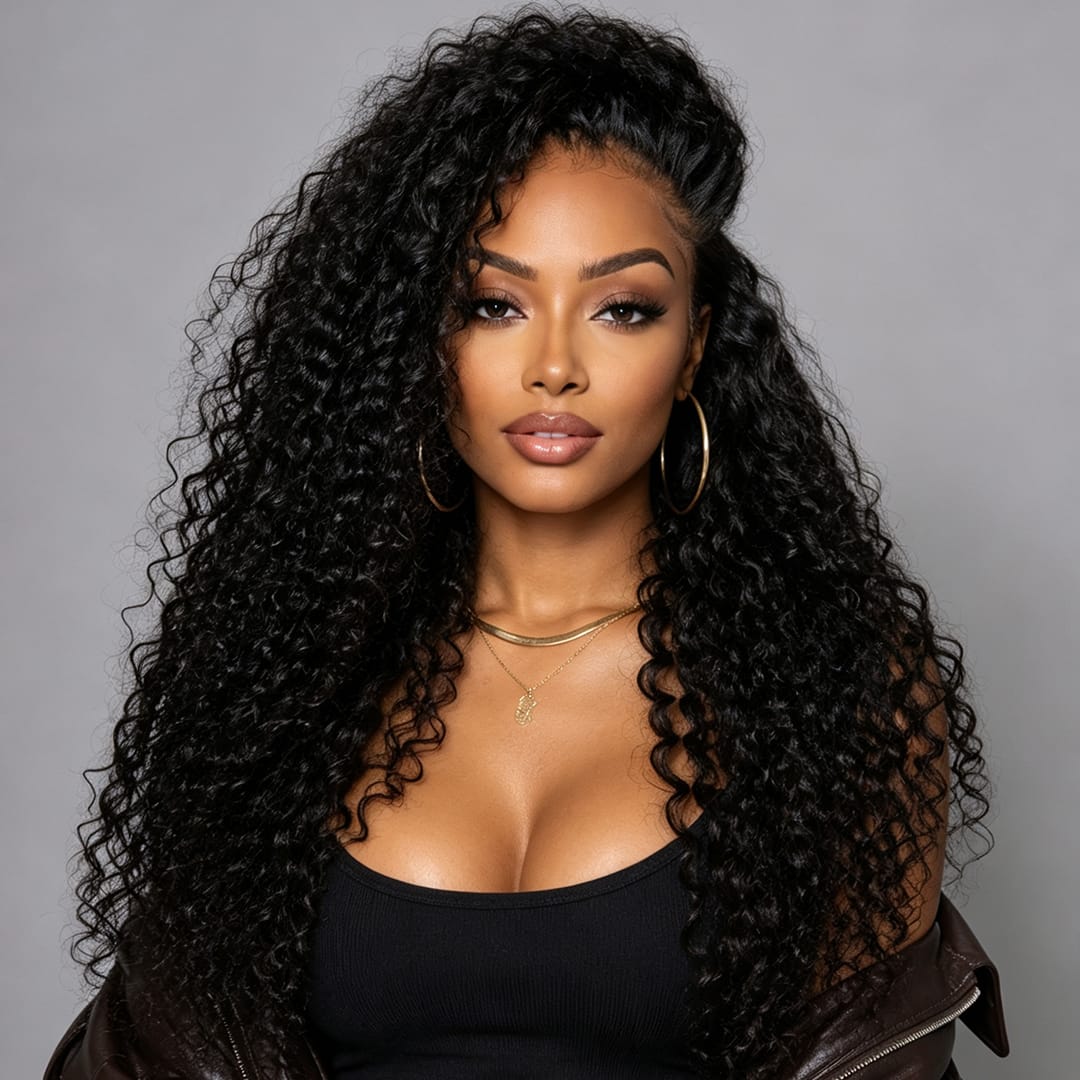 AILUXY 13x4 Lace Frontal Rose Wave Perruque  200% densité Vrais 100% Cheveux Humains comme sur la vidéo 2 - 3 jours reçus+Un beau cadeau