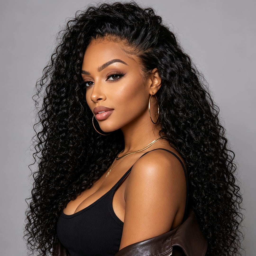 AILUXY 13x4 Lace Frontal Rose Wave Perruque  200% densité Vrais 100% Cheveux Humains comme sur la vidéo 2 - 3 jours reçus+Un beau cadeau