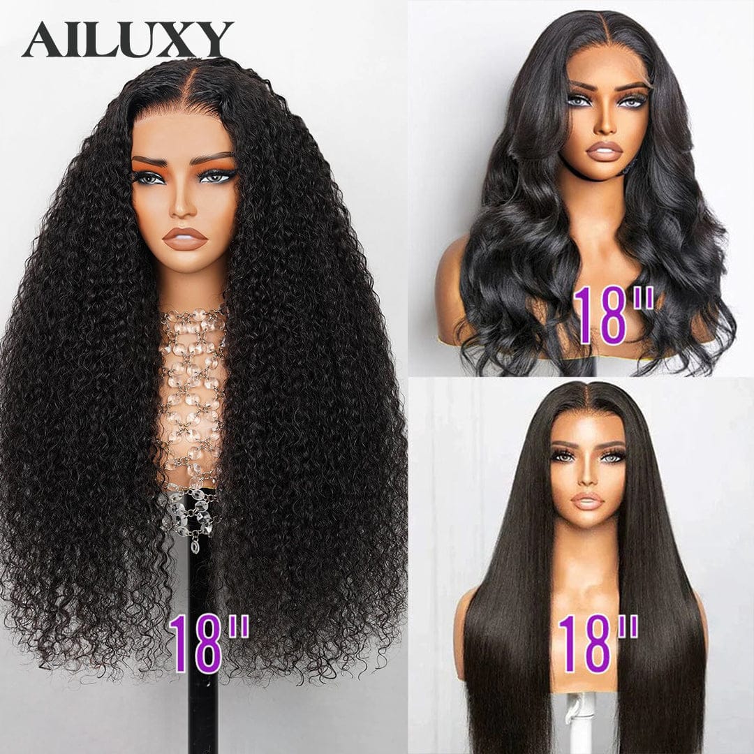 AILUXY 3 Perruque COMBO | Dentelle closure 4x4 cheveux humains vietnamiens