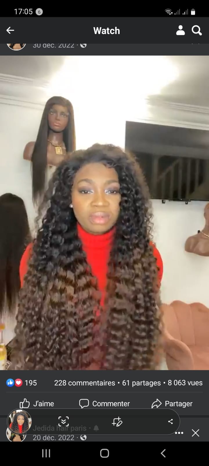 AILUXY 4x4 Lace Closure Chocolat Brun Natural Wave Perruque