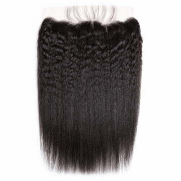 AILUXY Cheveux 13x4/13x6 HD Lace Frontal Kinky Lisse Dentelle Invisible 100% Cheveux Humains
