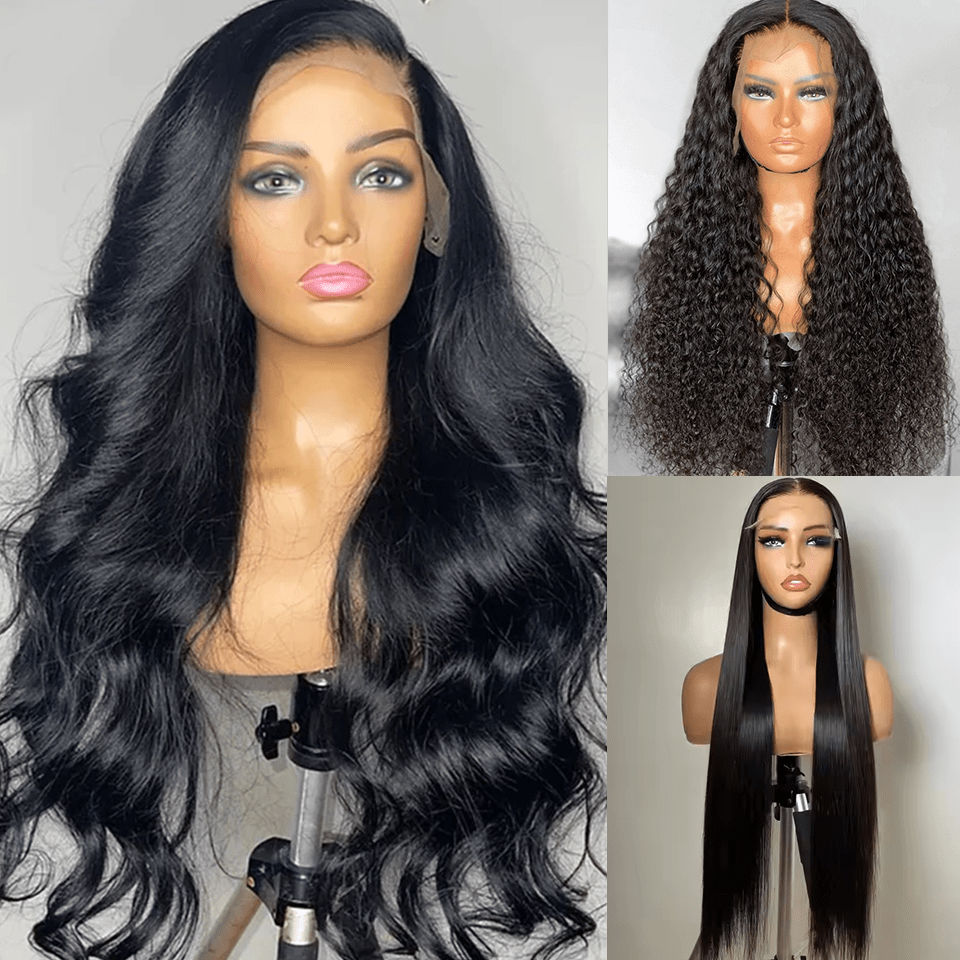 AILUXY Ensemble de 3 Perruques =219€ | Fermeture en dentelle 13x4, cheveux naturels