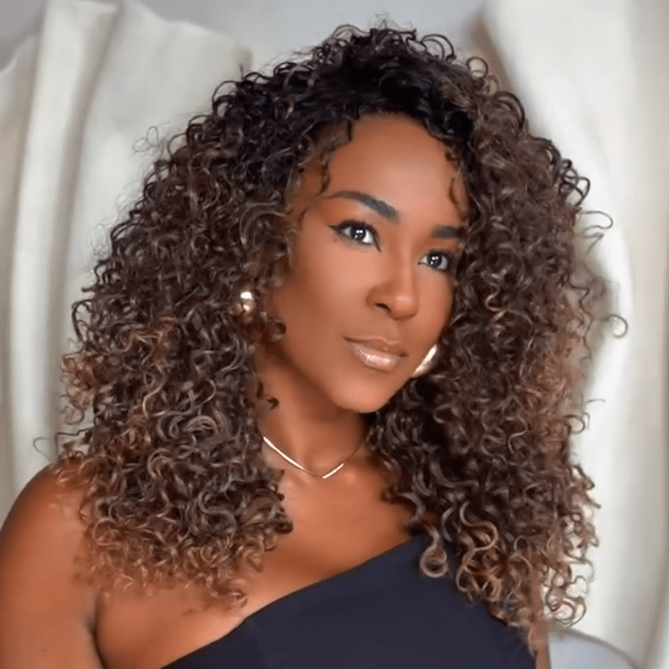 AILUXY Nouvelle Collection Printemps Perruque 13x4 Lace Curly 200% densité 100% Cheveux humains