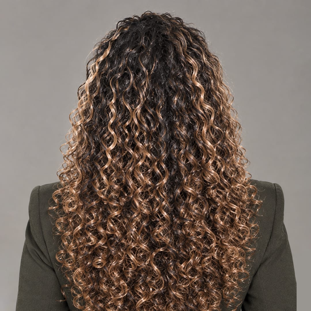 AILUXY Nouvelle Collection Printemps Perruque 13x4 Lace perruque bouclée couleur perruque