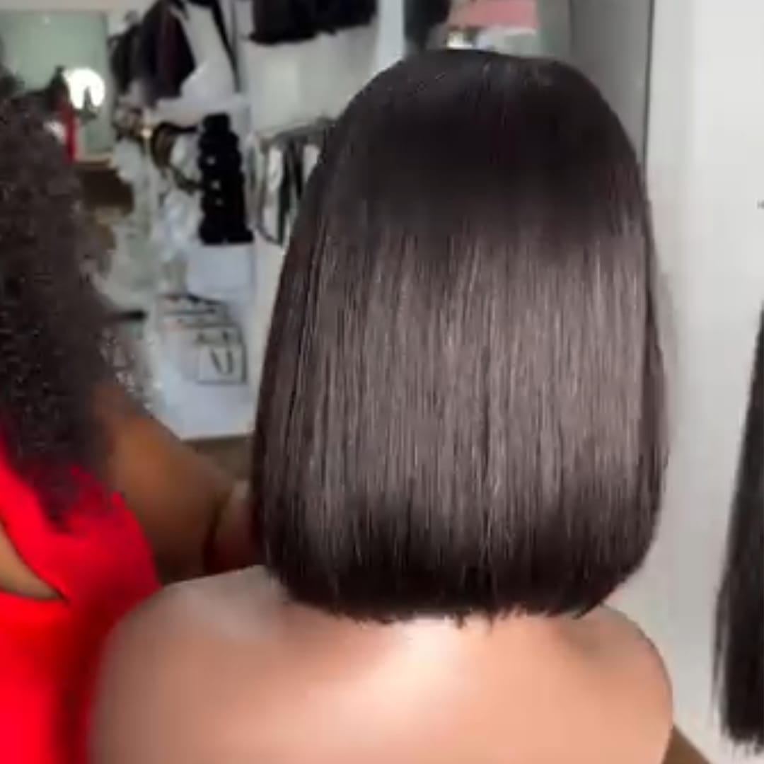 AILUXY Perruque Closures en Dentelle 2x6 de Qualité Supérieure, Avec une Dentelle Presque Invisible 100% cheveux humains vietnamiens