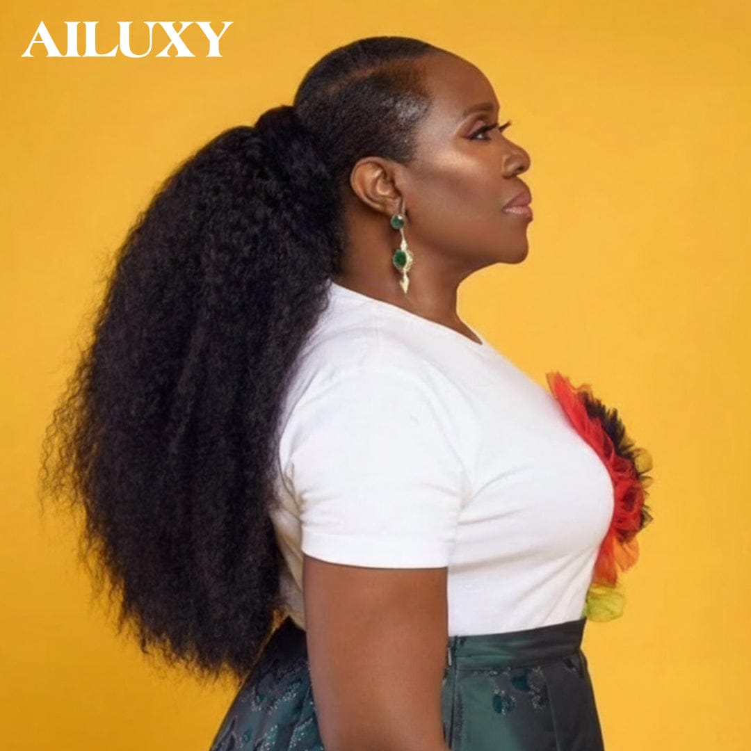 AILUXY Queue de Cheval Afro – Texture Naturelle et Tenue Parfaite