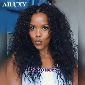 AILUXY Queue de cheval bouclée glamour - Volume perruque à partie V