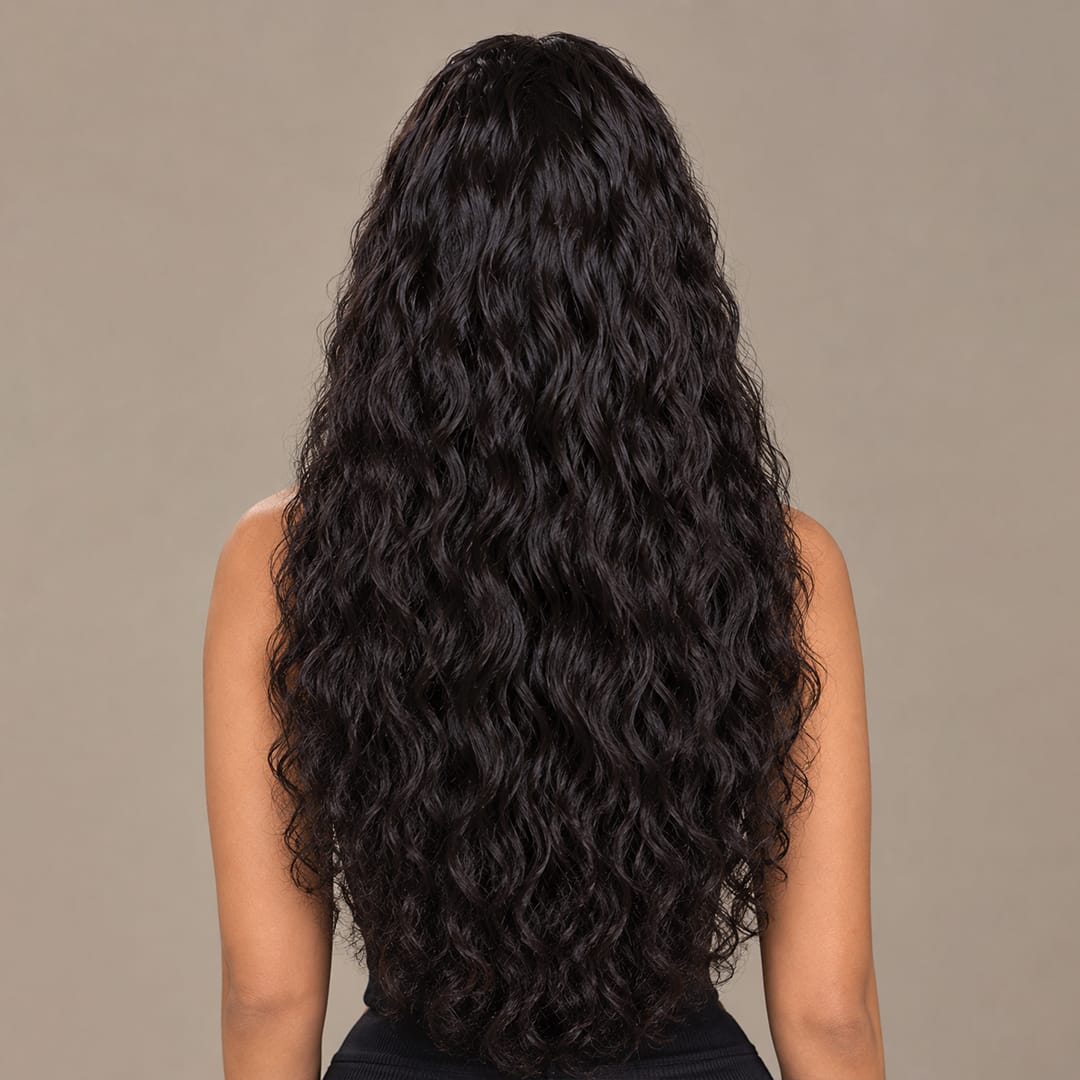AILUXY Tissage Water Wave Noir 100% Cheveux Humains