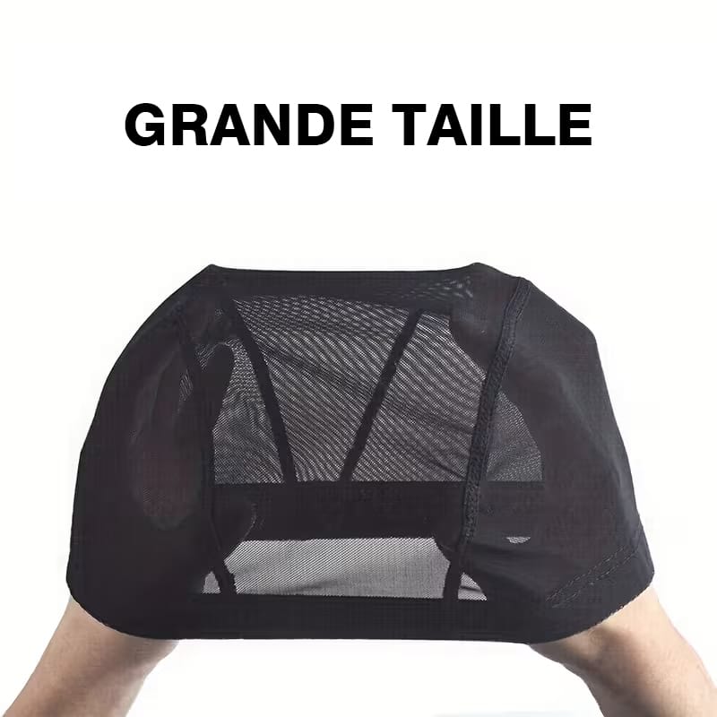 Bonnet résille grande taille