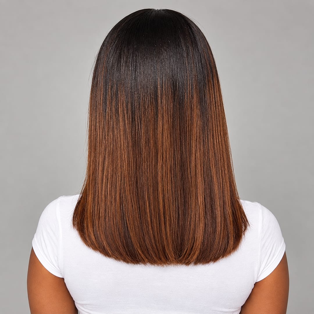 AILUXY 4x4 Lace Perruque Lisse Bob Perruque Courte 200% densité 100% cheveux humains comme sur la vidéo 2 - 3 jours reçus+Un beau cadeau