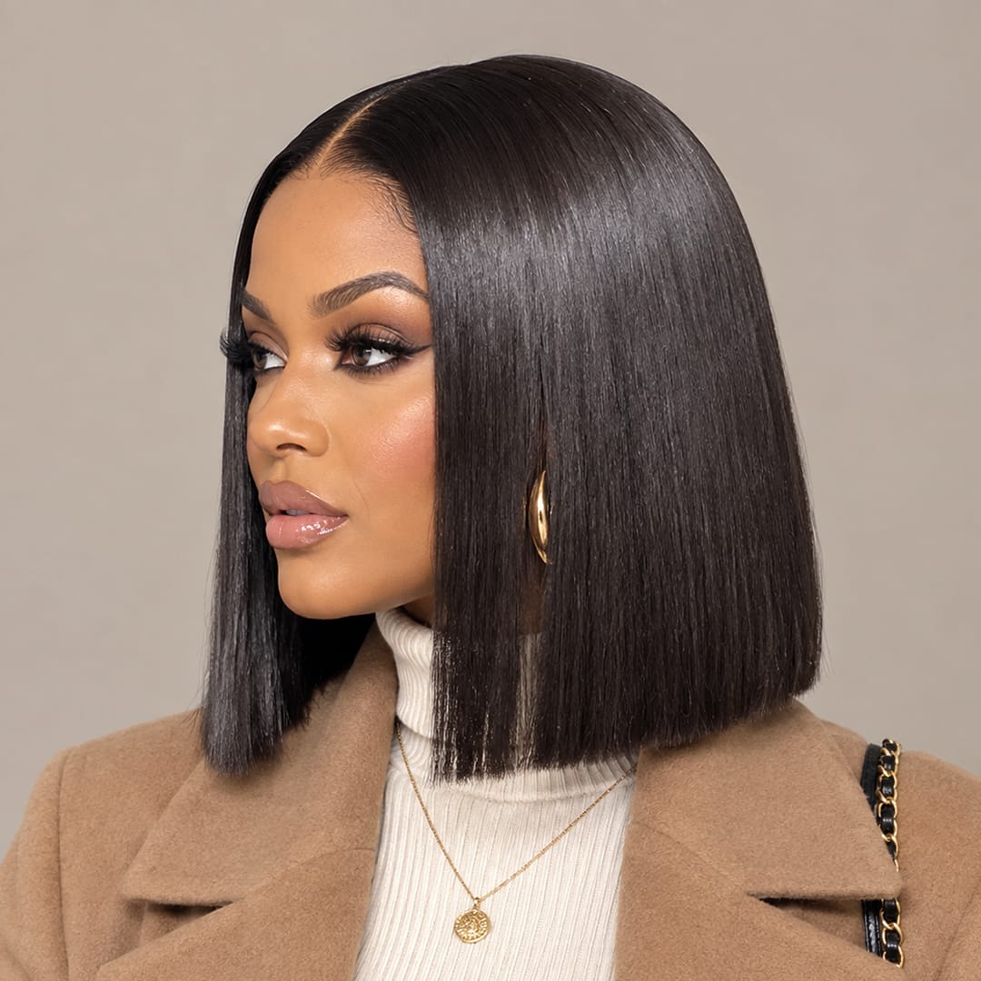 AILUXY Perruque Bob Luxe 2x6 en Dentelle Mode Haut de Gamme Française | Version améliorée 2.0