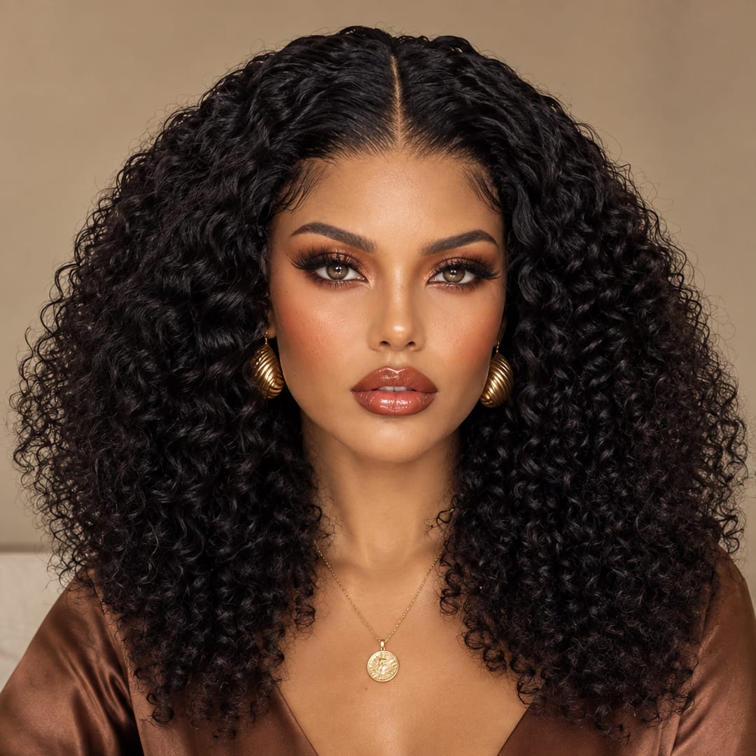 AILUXY Perruque ondulée Deep Wave 4x4 Lace Closure | Style chic et confortable