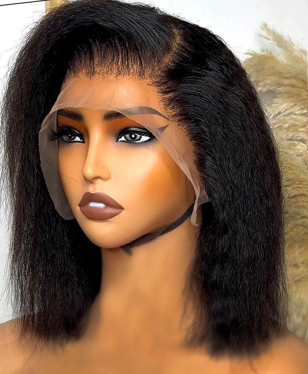AILUXY 13x4 Lace Frontal Kinky straight Perruque