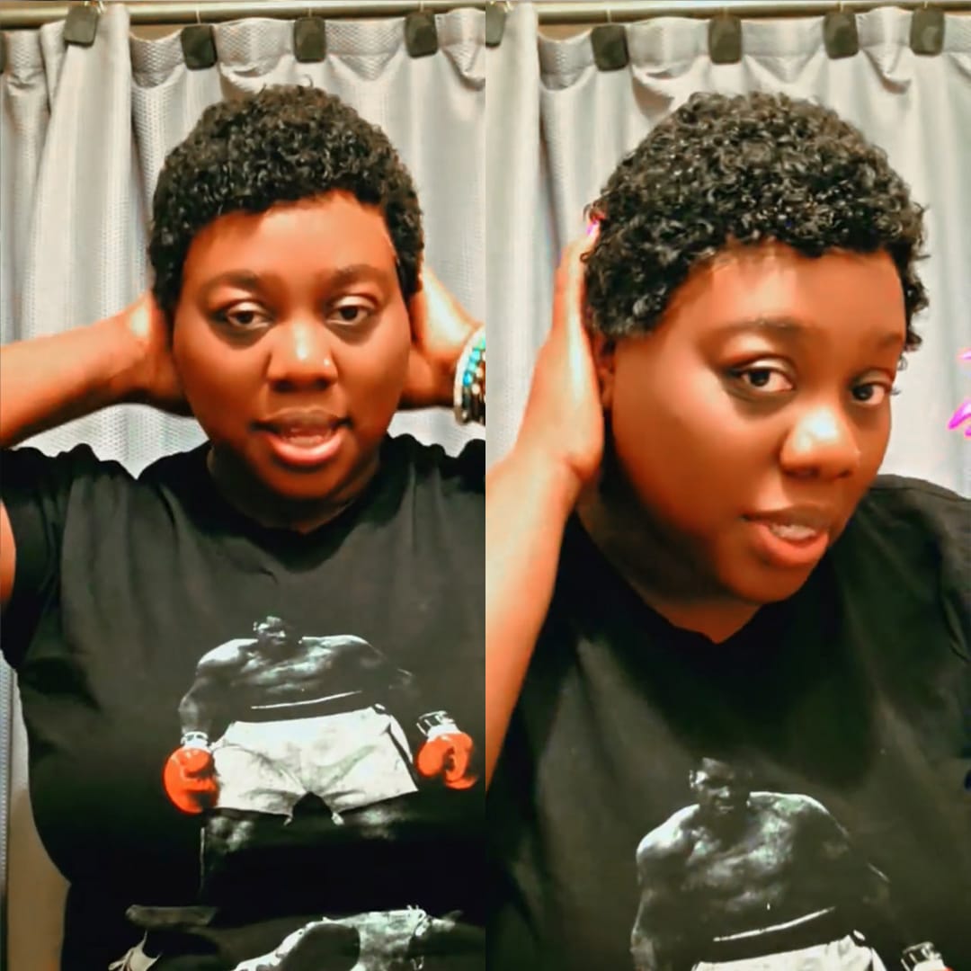 AILUXY Perruque pixie courte afro cheveux humains, petites boucles définies, rendu naturel